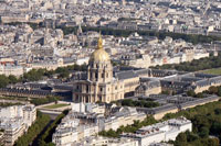 Aerial view of the Hotel des Invalides