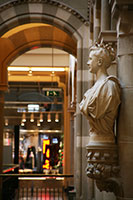 Bust inside the Magna Plaza, Amsterdam