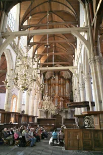 Interior of the Oude Kerk in Amsterdam