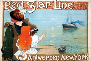 Red Star Line Poster