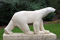 François Pompon, Polar Bear, Middelheim sculpture museum, Antwerp