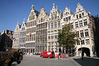 Guild houses, city square, antwerp