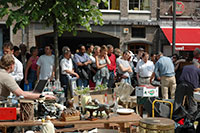 The market at the Vrijdagmarkt in Antwerp