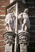 Sculptures on the Vleeshuis, Antwerp
