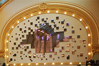 LED Wall decoration at the Stadsfeestzaal in Antwerp