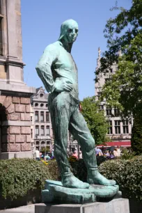 The Dockworker statue, Antwerp