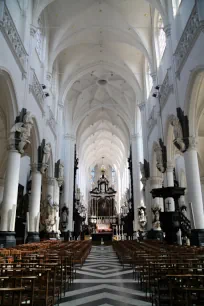 Interior of the St. Paul's Church in Antwerp