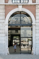 Entrance to the Felix Pakhuis at Godefriduskaai in Antwerp