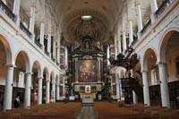 Interior of the Carolus Borromeus Church in Antwerp