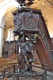 Pulpit of the Carolus Borromeus Church in Antwerp