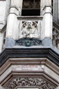 Memorial to the architect Jozef Schadde, Handelsbeurs, Antwerp