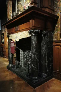 Fireplace in the Museum Mayer van den Bergh, Antwerp