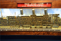 Cross section model of the Belgenland II, Red Star Line Museum