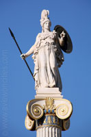 Statue of Athena at the Academy in Athens