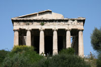 Front of the temple of Hephaistos, Agora