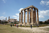 Temple of Zeus and the Acropolis