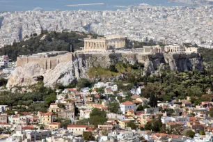 Acropolis seen from Lykavittos Hill, Athens