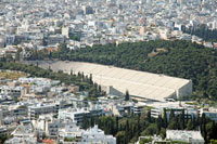 Panathenaic Stadium seen from Lykavittos Hill
