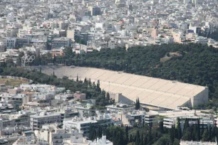 Panathenaic Stadium seen from Lykavittos Hill, Athens