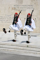 Evzones at the Parliament in Athens