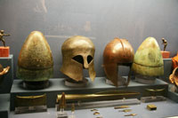 Greek helmets, Benaki Museum