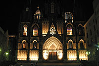 The La Seu Cathedral at night, Barcelona
