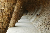 Covered path, Parc Guell, Barcelona