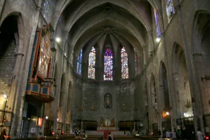 Nave of the Santa Maria del Pi in Barcelona