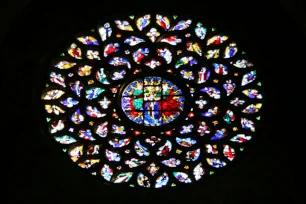 Rose window of the Santa Maria del Mar