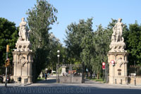 Main entrance to the Citadel Park in Barcelona