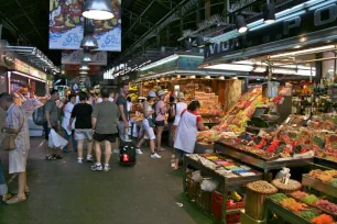 Inside the Boqueria Market, Barcelona
