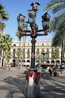 Lamppost at Plaça Reial, Barcelona