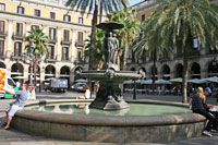 Fountain of the Three Graces, Plaça Reial, Barcelona
