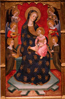 Madonna of the Angels and Saints, Pere Serra, MNAC, Barcelona