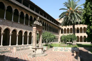 Cloister of the Monastery of Pedralbes in Barcelona