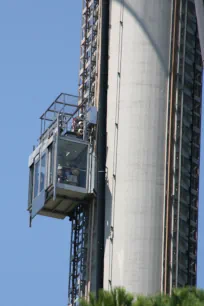 Elevator to the observation deck of the Torre de Collserola