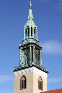 Clock Tower of the Marienkirche in Berlin