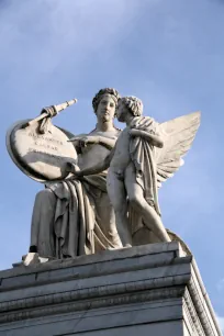 Statue of Nike and boy, Schlossbrucke, Berlin