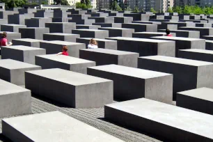 The slabs of stone of the Holocaust Memorial in Berlin