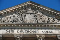 Pediment of the Reichstag, Berlin