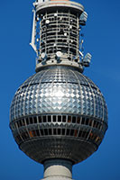The sphere of the Fernsehturm in Berlin, Germany