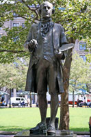 Statue of John Singleton Copley on Copley Square, Boston