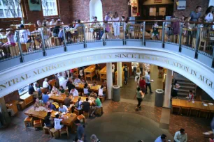 Interior of Quincy Market in Boston