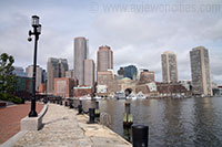 Rowes Wharf seen from Fan Pier, Boston