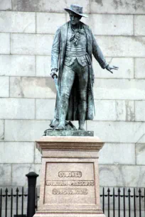 Statue of Colonel Prescott at the Bunker Hill Monument in Boston