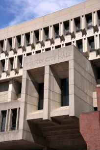 Detail of the Boston City Hall