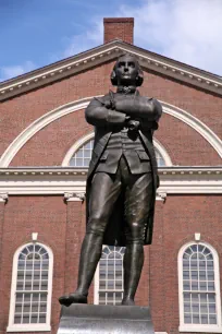 Statue of Samuel Adams in front of Faneuil Hall, Boston