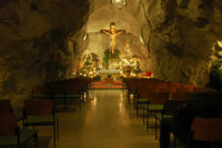 Main sanctuary of the Cave Church, Budapest