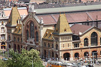 Central Market Hall seen from Gellert Hill, Budapest