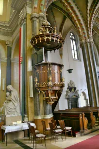 Pulpit in the Inner City Parish Church, Budapest